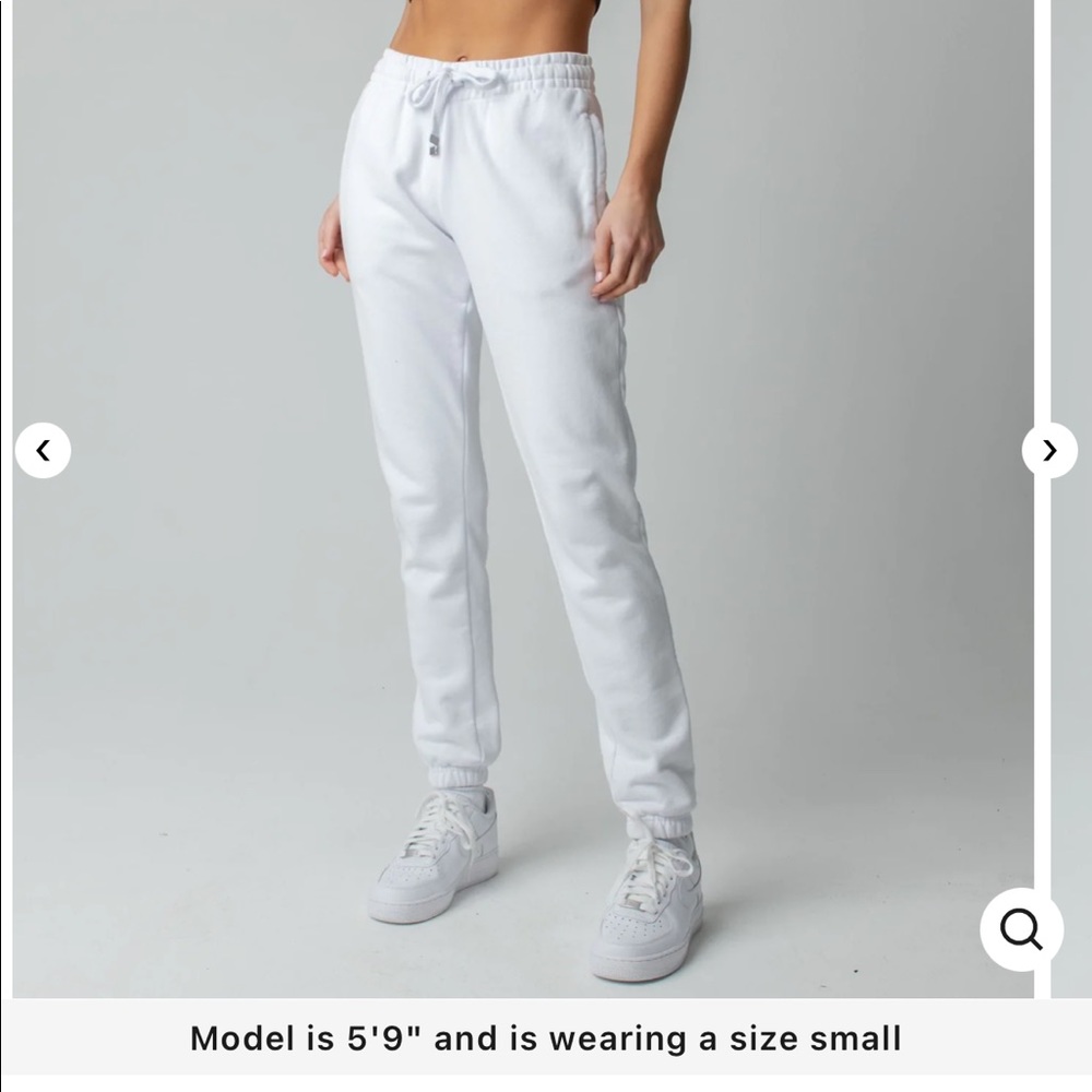 White talentless sweatpants
